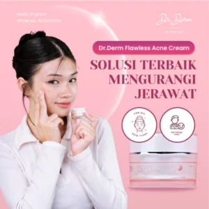 Dr.Derm Flawless Acne Cream | Cream Wajah Anti-Acne Menghilangkan Bekas Jerawat dan Kemerahan