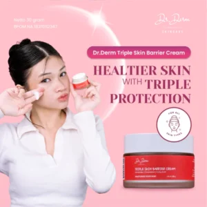 Dr.Derm Triple Skin Barrier Cream | Cream Wajah & Badan Menjaga Kulit Kering dan Sensitif ukuran 30 gram