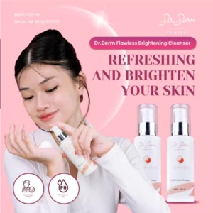 Dr. Derm Flawless Brightening Cleanser | Sabun Cuci Wajah Mencerahkan Terasa Lebih Fresh | 100ml